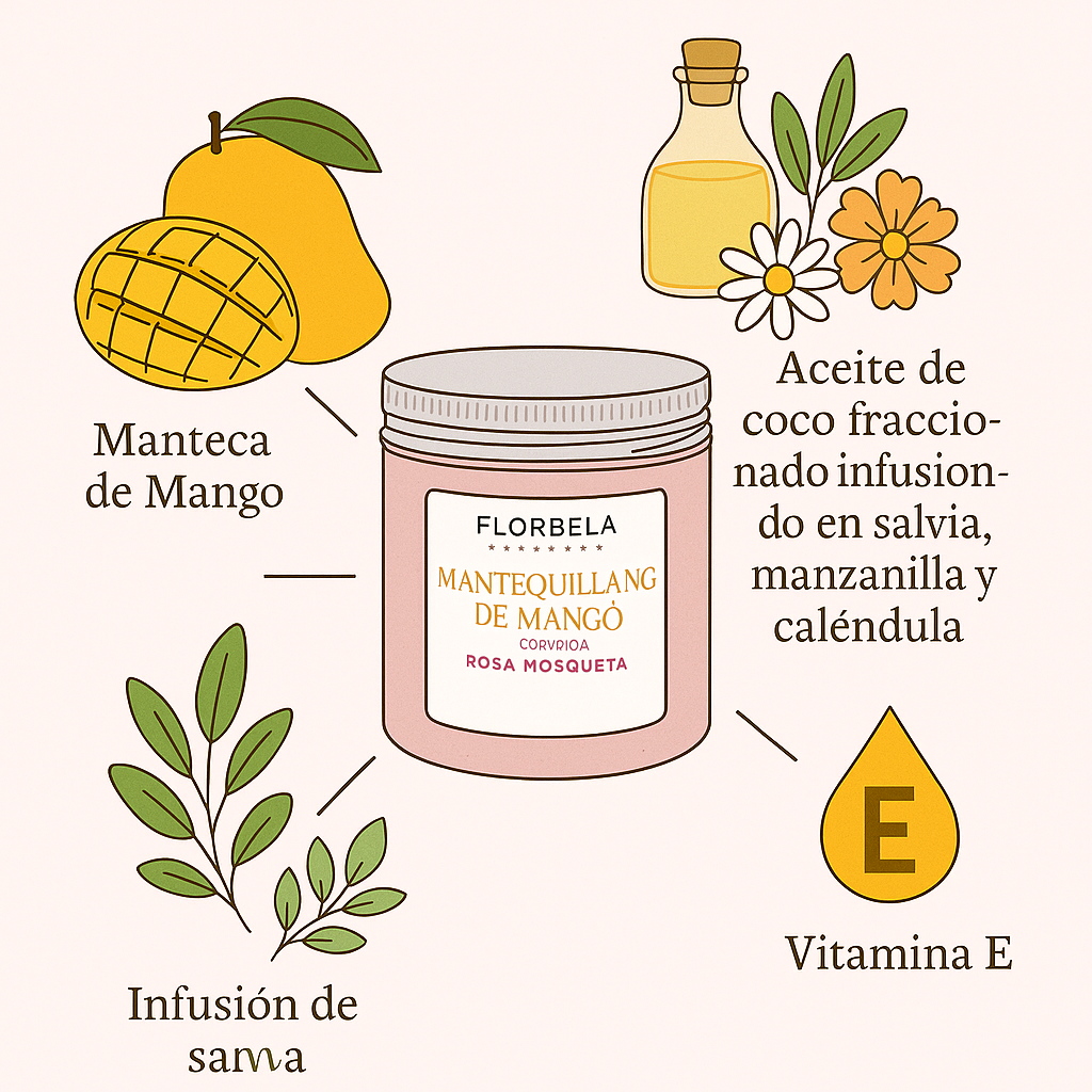 Mantequilla de Mango Aroma a Rosas 150g