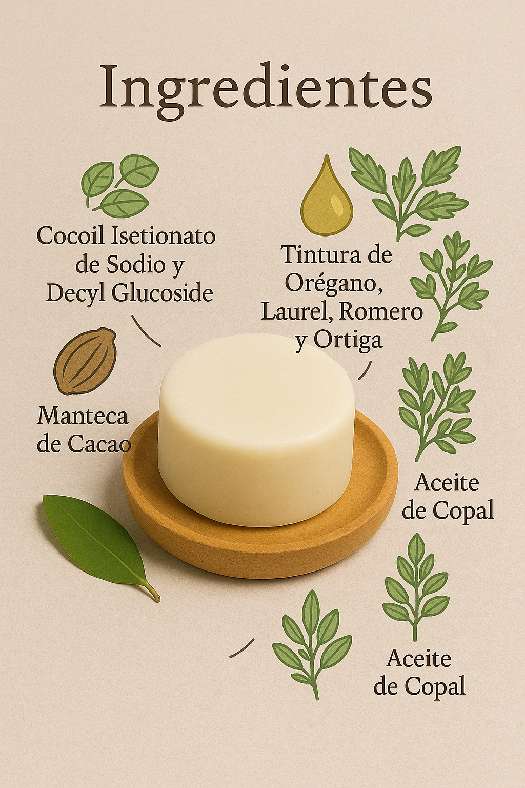 Shampoo Sólido Laurel 80g