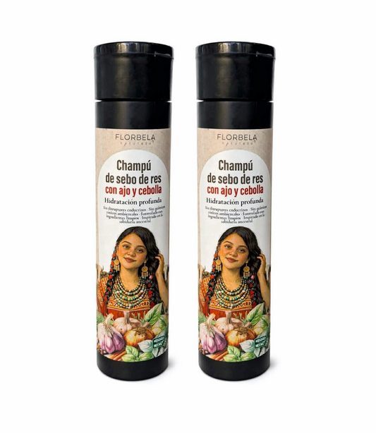 Champú de Sebo de Res con Ajo y Cebolla 425 ml 2 pieza en PROMOCION