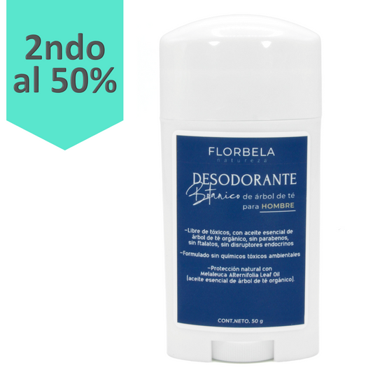 Desodorante botánico para hombre CON MIEL