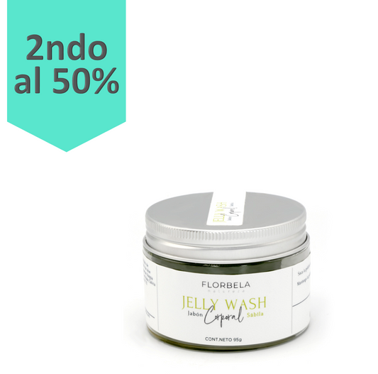 Jelly Wash de Sábila, una gelatina de ducha natural 30g PETIT