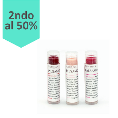 Set 4 Bálsamos de Labios Edición Limitada Red / Red-Rose / Rose / Rose Light.