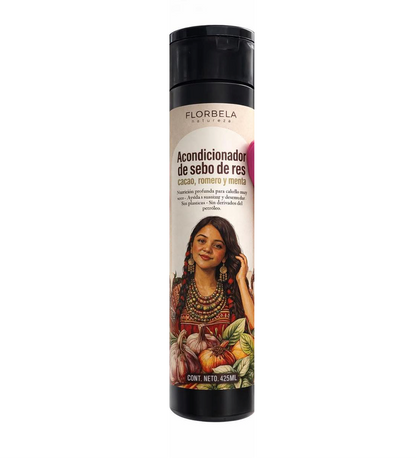Acondicionador de Sebo de Res, Cacao, Romero y Menta 425 ml 1 pieza