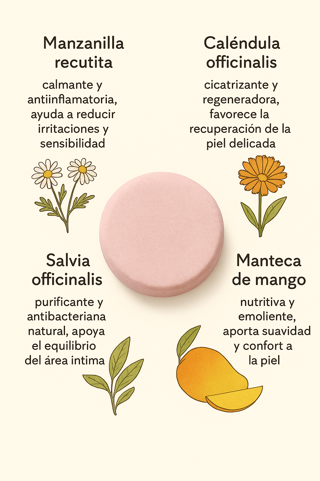 Jabón Íntimo Sólido – 90g