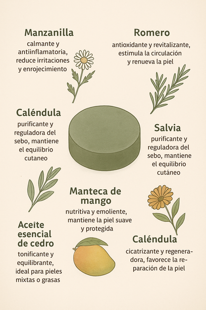 Espuma Facial Sólida – 90 g