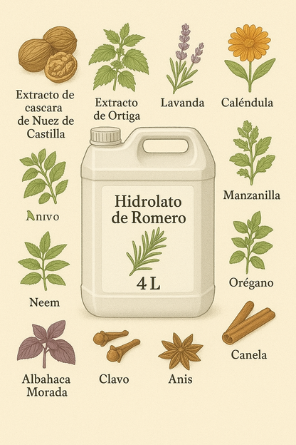 Tónico Capilar Equilibrante y Oscurecedor Natural para Canas Bidón 4 Litros a Granel