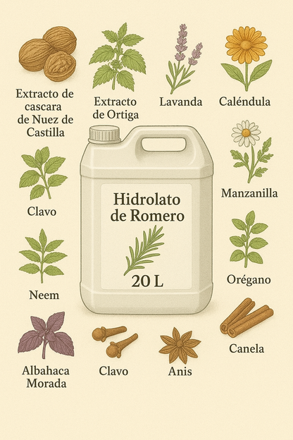 Tónico Capilar Oscurecedor Natural para Canas Bidón 20 Litros a Granel