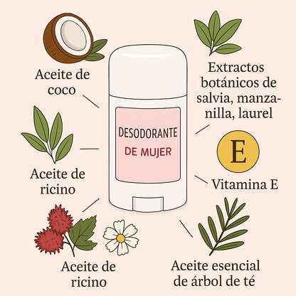 Desodorante botánico para mujer