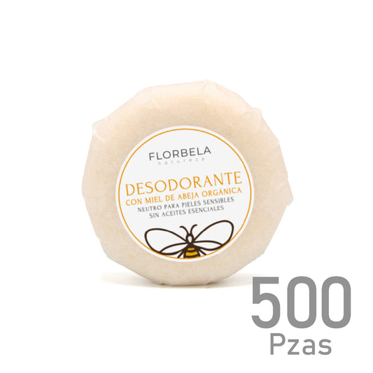 Desodorante en Barra Ecológico con Miel de Abeja Orgánica Paquete de 500 piezas