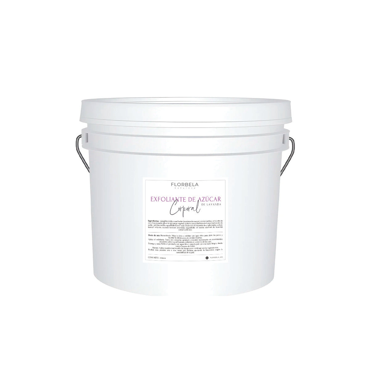 Exfoliante de Azúcar Lavanda cubeta 4 litro a Granel