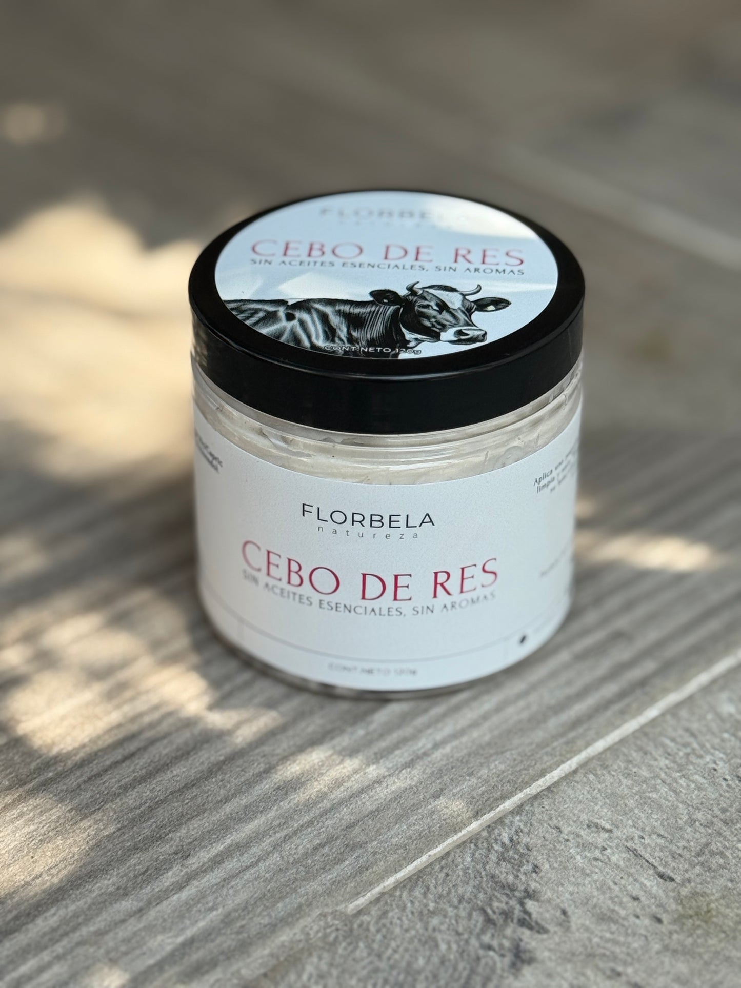 Sebo de Res 120g Sin aromas y sin aceites esenciales