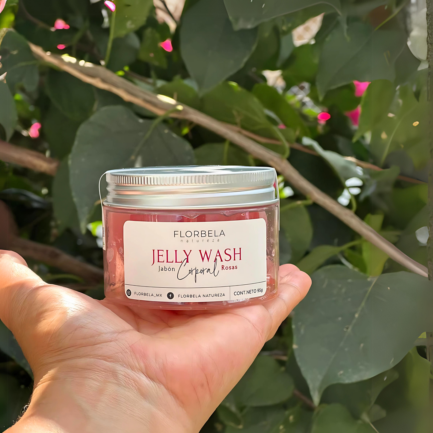 Jelly Wash de Rosas, una gelatina de ducha natural 95g