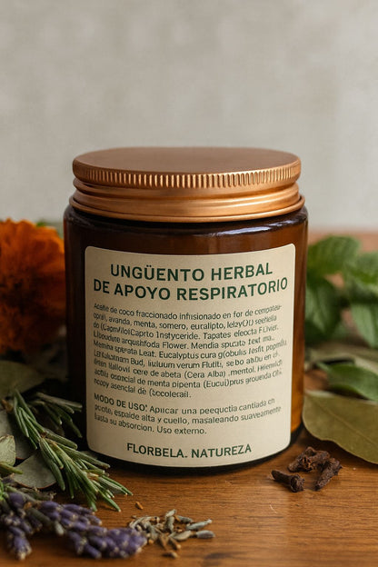 ✨ UNGÜENTO HERBAL DE APOYO RESPIRATORIO