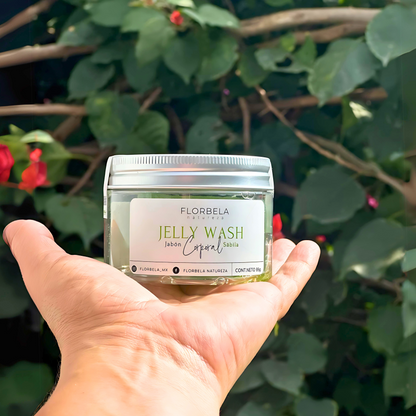 Jelly Wash de Sábila, una gelatina de ducha natural 30g PETIT